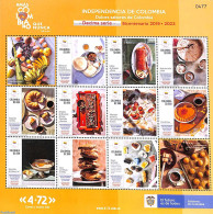 Colombia 2021 Sweets 10v M/s, Mint NH, Health - Food & Drink - Food