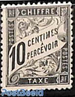 France 1881 Postage Due, 10c, Stamp Out Of Set, Unused (hinged) - Sonstige & Ohne Zuordnung