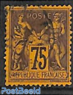 France 1886 75c, Used, Used Stamps - Oblitérés