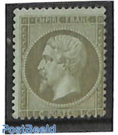 France 1862 1c, Unused, Unused (hinged) - Ungebraucht