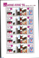 Sierra Leone 1994 Hong Kong M/s, Mint NH, Nature - Flowers & Plants - Orchids - Philately - Stamps On Stamps - Briefmarken Auf Briefmarken