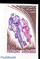 Andorra, French Post 1980 Cycling 1v, Imperforated, Mint NH, Sport - Cycling - Unused Stamps