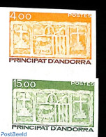 Andorra, French Post 1986 Definitives 2v, Imperforated, Mint NH, History - Coat Of Arms - Ongebruikt
