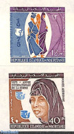 Mauritania 1975 Int. Woman's Year 2v, Imperforated, Mint NH, History - Various - Women - Int. Women's Year 1975 - Unclassified