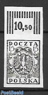 Poland 1919 Proof,  Issued Without Gum, Mint NH, Various - Errors, Misprints, Plate Flaws - Neufs