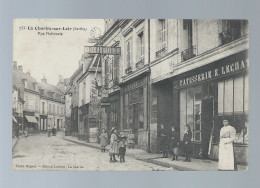 CPA - 72 - La Chartre-sur-Loir - Rue Nationale - Belle Animation - Circulée En 1909 - Other & Unclassified