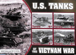 Tuvalu 2008 US Tanks Of The Vietnam War 4v M/s, Mint NH, History - Militarism - Militaria
