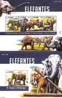 Sao Tome/Principe 2015 Elephants 2 S/s, Mint NH, Nature - Elephants - Sao Tome Et Principe