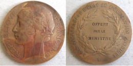 Medaille En Cuivre Visite Du Roi De Sardaigne Victor-Emmanuel II à Paris, Décembre 1855, Par Gayrard - Royaux / De Noblesse