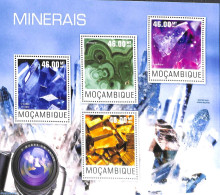 Mozambique 2014 Minerals 4v M/s, Mint NH, History - Geology - Mozambique
