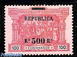 Portugal 1911 500R, Stamp Out Of Set, Unused (hinged) - Neufs