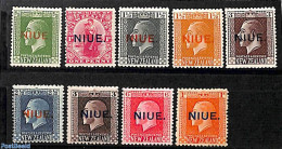 Niue 1917 NIUE Overprints On NZ Stamps 9v, Unused (hinged) - Niue