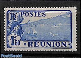 Reunion 1922 1.50, Stamp Out Of Set, Unused (hinged), Transport - Ships And Boats - Boten