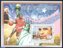 Guinea, Republic 2009 Barack Obama S/s, Mint NH, History - Sport - American Presidents - Nobel Prize Winners - Peace -.. - Prix Nobel