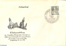 Germany, Berlin 1956 Rathaus 1v, FDC, First Day Cover - Autres & Non Classés