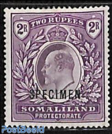 British Somalia 1904 2R, SPECIMEN, Unused (hinged) - Somaliland (Protectorate ...-1959)