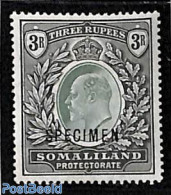 British Somalia 1904 3R, SPECIMEN, Unused (hinged) - Somaliland (Herrschaft ...-1959)