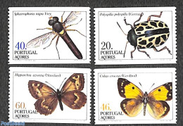 Azores 1985 Insects 4v, From Booklet, Mint NH, Nature - Butterflies - Insects - Azores