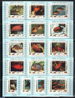 Umm Al-Quwain 1972 Fish 16 S/s Blue, Mint NH, Nature - Fish - Corals - Vissen