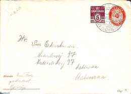 Denmark 1950 Envelope 5+20o, Used, Used Postal Stationary - Covers & Documents