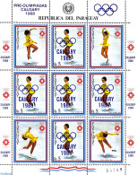 Paraguay 1986 Olympic Winter Games M/s, Mint NH, Sport - Olympic Winter Games - Skating - Paraguay