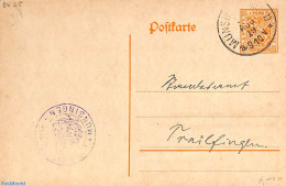 Germany, Wurtemberg 1916 Postcard 7.5pf From MÜNSINGEN , Used Postal Stationary - Altri & Non Classificati