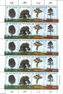 Argentina 1999 Trees M/s (with 5 Sets), Mint NH, Nature - Trees & Forests - Unused Stamps