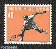 Liechtenstein 1958 40Rp, Stamp Out Of Set, Mint NH, Sport - Tennis - Unused Stamps