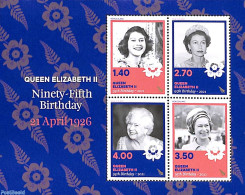 New Zealand 2021 Queen Elizabeth II 95th Birthday S/s, Mint NH, History - Kings & Queens (Royalty) - Neufs