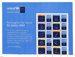 United Nations, New York 2021 75 Years UNICEF M/s, Mint NH, History - Unicef - Sonstige & Ohne Zuordnung