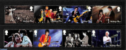 Great Britain 2022 Rolling Stones 8v (2x [:::]), Mint NH, Performance Art - Music - Popular Music - Other & Unclassified