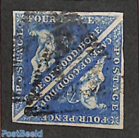 Cape Of Good Hope 1853 4d, Used Tete Beche Pair, Used Stamps - Sonstige & Ohne Zuordnung