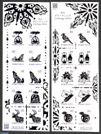 Japan 2021 Winter Greetings 2 M/s, Mint NH, Nature - Birds - Dogs - Unused Stamps