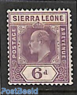 Sierra Leone 1903 6d, WM Crown-CA, Stamp Out Of Set, Unused (hinged) - Other & Unclassified