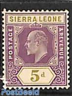 Sierra Leone 1907 5d, Stamp Out Of Set, Unused (hinged) - Altri & Non Classificati