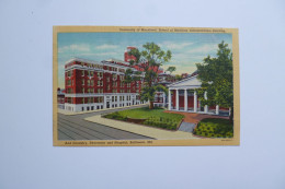 BALTIMORE  -  University  -  And Dentistry And Hospital  -  Maryland   -  Etats Unis - Baltimore