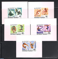 Madagascar 1976 Olympic Winners 5 S/s, Imperforated, Mint NH, Sport - Gymnastics - Kayaks & Rowing - Olympic Games - S.. - Gymnastics