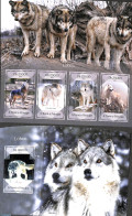 Sao Tome/Principe 2014 Wolves 2 S/s, Mint NH, Nature - Animals (others & Mixed) - Wild Mammals - Sao Tome And Principe