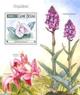 Guinea Bissau 2015 Orchids S/s, Mint NH, Nature - Flowers & Plants - Orchids - Guinea-Bissau