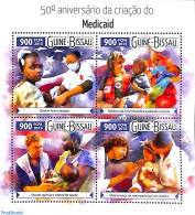 Guinea Bissau 2015 Medical Aid 4v M/s, Mint NH, Health - Health - Red Cross - Croix-Rouge
