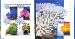 Guinea Bissau 2015 Corals 2 S/s, Mint NH, Nature - Corals - Guinée-Bissau