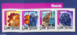 Guinea Bissau 2015 Minerals 4v M/s, Mint NH, History - Geology - Guinée-Bissau