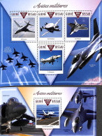 Guinea Bissau 2015 Military Planes 2 S/s, Mint NH, Transport - Aircraft & Aviation - Avions
