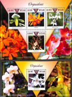 Guinea Bissau 2015 Orchids 2 S/s, Mint NH, Nature - Flowers & Plants - Orchids - Guinée-Bissau