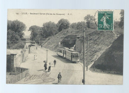 CPA - 59 - Lille - Boulevard Carnot (Percée Des Remparts) - Animée - Tramway - Circulée - Lille