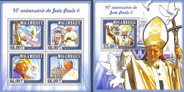 Mozambique 2015 Pope John Paul II 2 S/s, Mint NH, Religion - Pope - Päpste