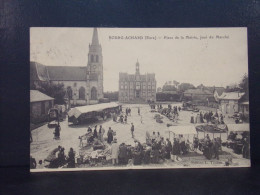 27334 . BOURG ACHARD . PLACE DE LA MAIRIE JOUR DE MARCHE . EDIT. L. TRISTAN  . OBLITEREE 1912 . - Other & Unclassified