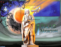 Mozambique 2012 Isaac Newton S/s, Mint NH, Science - Transport - Physicians - Space Exploration - Physics