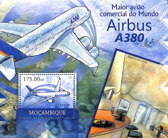 Mozambique 2012 Airbus A380 S/s, Mint NH, Transport - Aircraft & Aviation - Flugzeuge