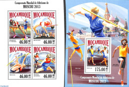 Mozambique 2013 World Athletics Games 2 S/s, Mint NH, Sport - Athletics - Sport (other And Mixed) - Athletics